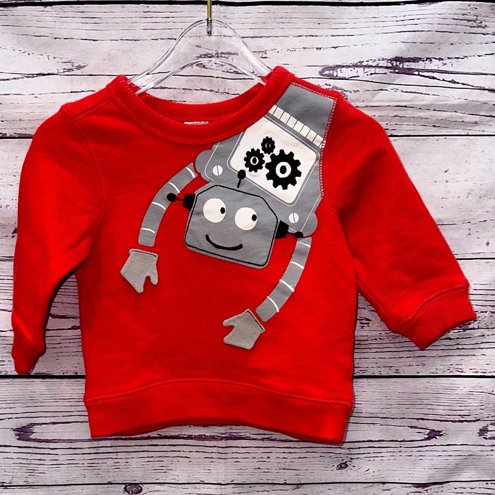 Carter's Robot Sweatshirt Size 9 Months